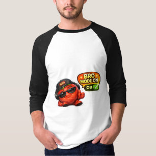 Lustiger Bro-Modus-An-T-Shirt Süße animierte Fig T-Shirt