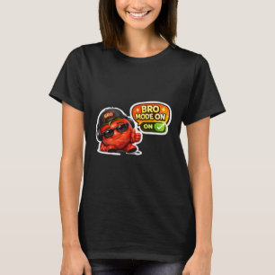 Lustiger Bro-Modus-An-T-Shirt   Süße animierte Fig T-Shirt