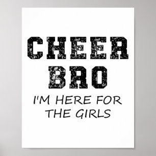 Lustiger Bruder Cheerleader Unterstützer Junge Poster