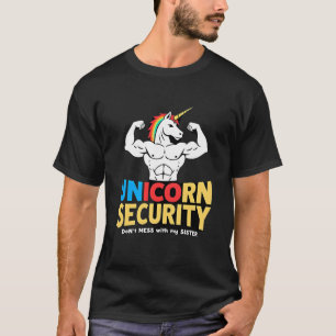 Lustiger Bruder Einhorn Sicherheit Verarsch Mein S T-Shirt