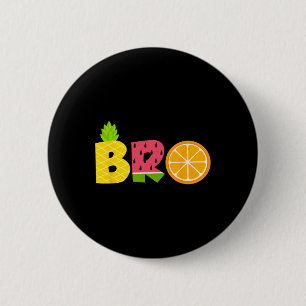 Lustiger Bruder Fruitarian-Liebhaber Sommer Jungen Button