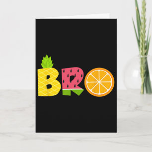 Lustiger Bruder Fruitarian-Liebhaber Sommer Jungen Karte