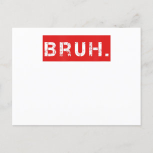 Lustiger Brudergruß-Geschenk für Teenager mit Meme Postkarte