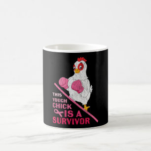 Lustiger Brustkrebs Krieger Überlebender Mädchen F Kaffeetasse