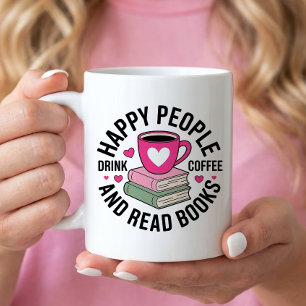 Lustiger Bücherliebhaber Kaffeeverbraucher Lesemuf Kaffeetasse