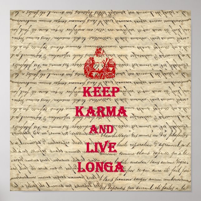 Lustiger Buddha-Spruch Poster (Vorne)