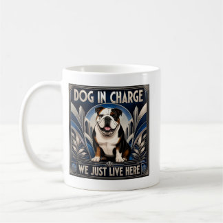 Lustiger Bulldogge führt das Haus Kaffeetasse - Ta
