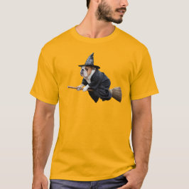Lustiger Bulldoggen-Hexer T-Shirt