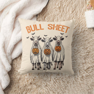 Lustiger Bullenmist Vintage-Halloween Kissen