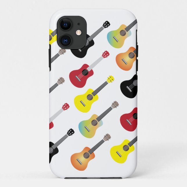 Lustiger bunter Ukulele kopiert iPhone 5 Fall Case-Mate iPhone Hülle (Rückseite)