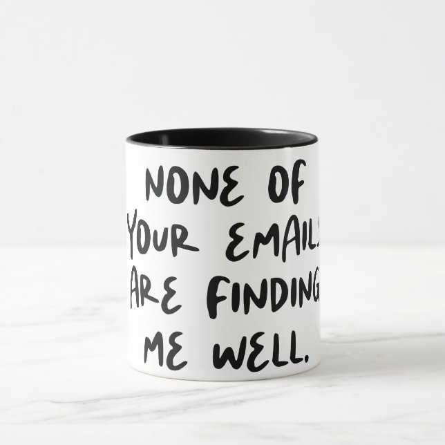 Lustiger Büro-Zitat/Spruch Tasse (Zentrum)