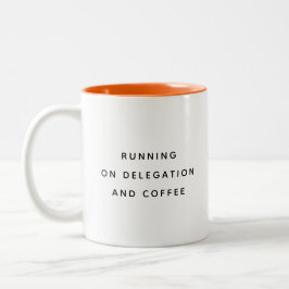 Lustiger Bürobecher für Chef, Mitarbeiter, Manager Zweifarbige Tasse