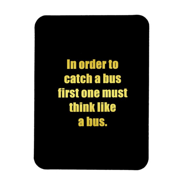 Lustiger Bus-Witz Magnet (Vertikal)