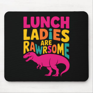 Lustiger Cafeteria-Mitarbeiter der Dinosaurier-Sch Mousepad
