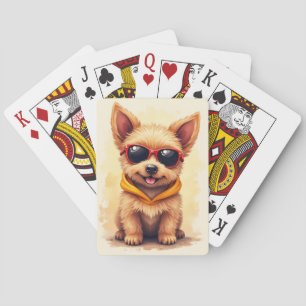 Lustiger Cairn Terrier Kawaii Hund Spielkarten