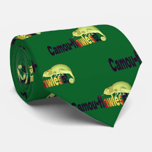 Lustiger Camou-Flawless-Chamäleon-Wortwitz Krawatte