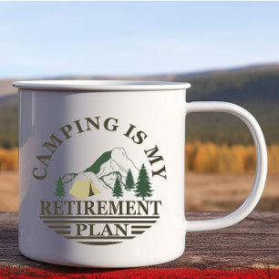 Lustiger Camper Camping ist mein Rentenplan Kaffeetasse