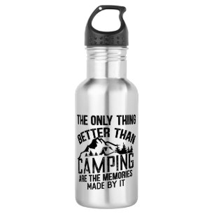 Lustiger Camper-Slogan Sommer-Camping-Zitate Edelstahlflasche