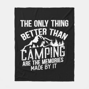 Lustiger Camper-Slogan Sommer-Camping-Zitate Fleecedecke