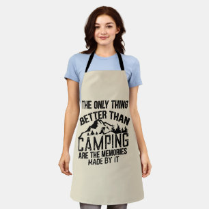 Lustiger Camper-Slogan Sommer-Camping-Zitate Schürze