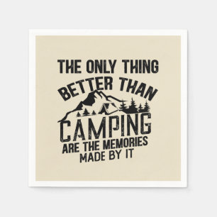 Lustiger Camper-Slogan Sommer-Camping-Zitate Serviette