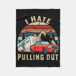 Lustiger Camping-Auto-Spruch Camper, ich hasse es, Fleecedecke