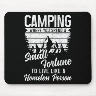 Lustiger Camping-Camper Mousepad