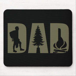 Lustiger Camping Camper Wanderer Papa Mousepad