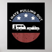 Lustiger Camping-Wohnwagen Ich hasse das Ausfahren