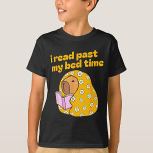 Lustiger Capybara-Buchliebhaber-Bibliothekar liest T-Shirt
