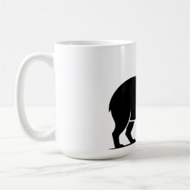 Lustiger Capybara-Weinglas Minimalist Modern Kaffeetasse