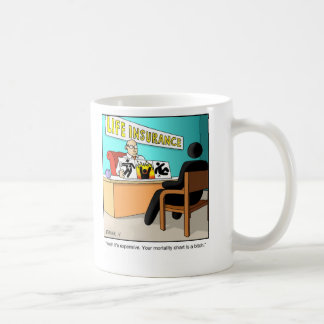 Lustiger Cartoon-Becher-Versicherungsmathematiker Kaffeetasse