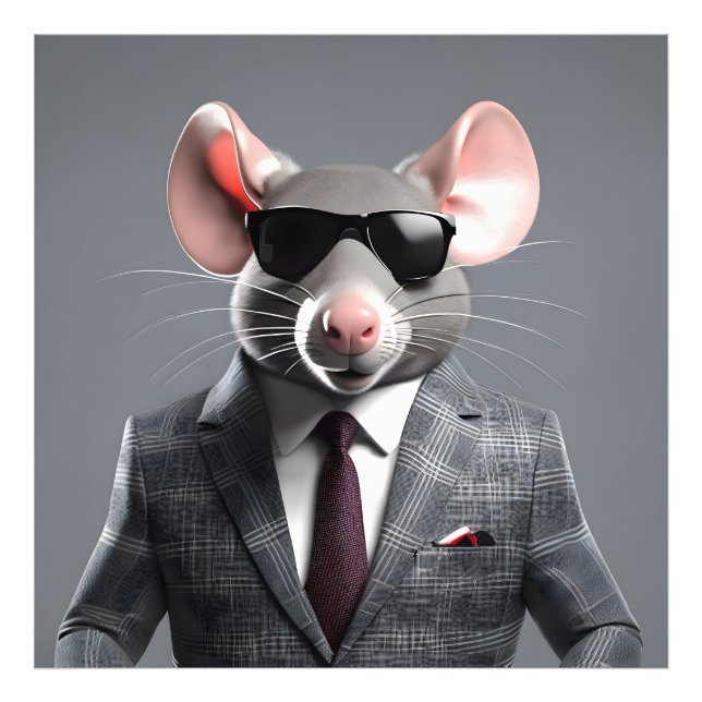 lustiger Cartoon Fotodruck (Vorne)