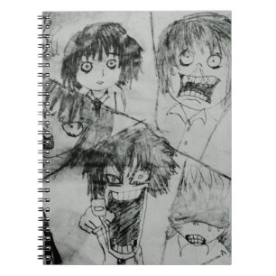 lustiger Cartoon Gesichtsausdruck Notizblock