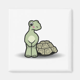 Lustiger Cartoon-Muschel-loser Schildkröten-Magne Magnet