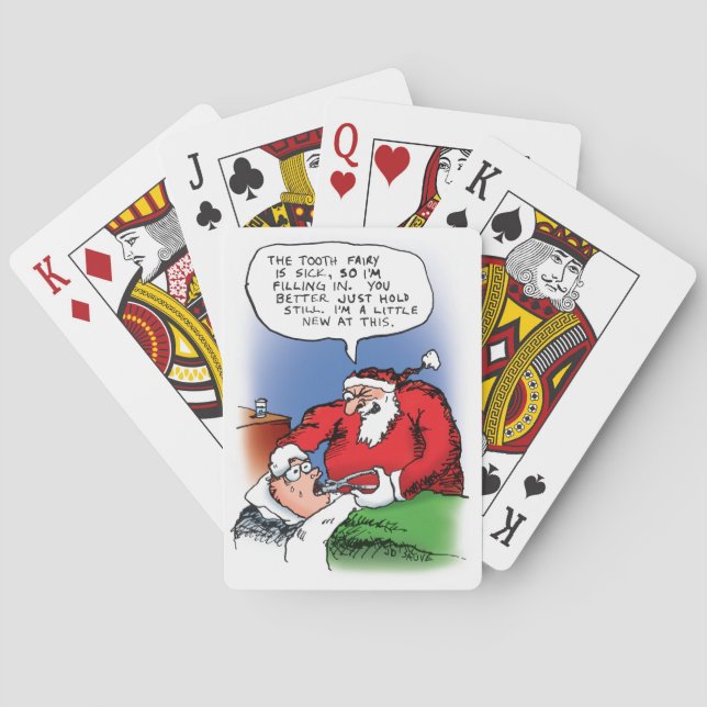Lustiger Cartoon-Spielkarten Zahn-Fee-Sankt Spielkarten (Rückseite)
