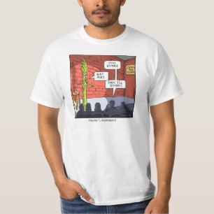 Lustiger Cartoon-T - Shirt-Spargel T-Shirt
