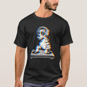 Lustiger Catahoula Leopard Dog DJ Glitch Rave EDM T-Shirt