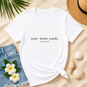 Lustiger Caymanischer Dialekt Goin' Down Yanda T-Shirt