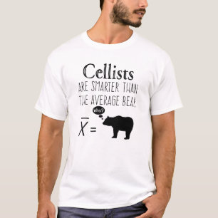 Lustiger Cello-T - Shirt - durchschnittlicher Bär