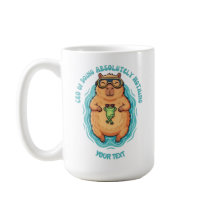 Lustiger CEO des Nichts-Tun Capybara Custom-Tasse