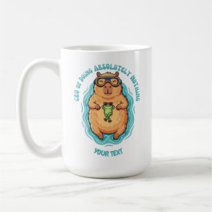 Lustiger CEO des Nichts-Tun Capybara Custom-Tasse Kaffeetasse