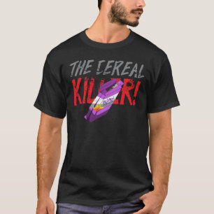 Lustiger Cereal Killer Halloween Wortspiel Schwarz T-Shirt
