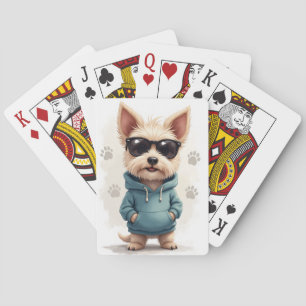 Lustiger Cesky Terrier Kawaii Hund Spielkarten