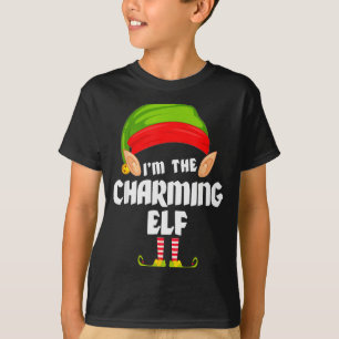 Lustiger charmiger Elf passendes Familien Gruppen T-Shirt
