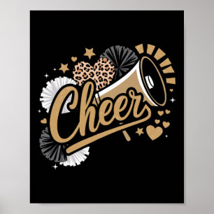 Lustiger Cheerleader Jubel  Poster