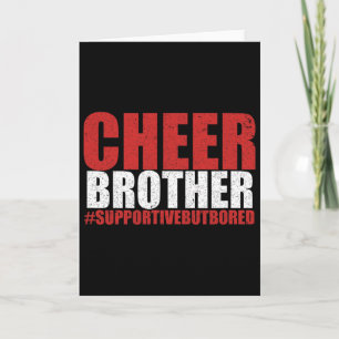 Lustiger Cheerleading-Bruder Cheer Bruder Unterstü Karte