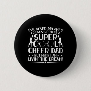 Lustiger Cheerleading-Vater Cheer Vater Cheerleadi Button
