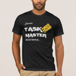 Lustiger Chef AUFGABEN-MEISTERindividueller Name T-Shirt