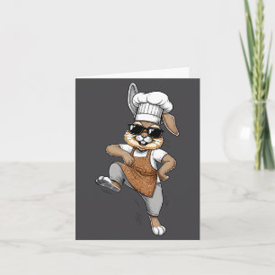 Lustiger Chef Hase Cool Baker Kaninchen Kochen Car Karte